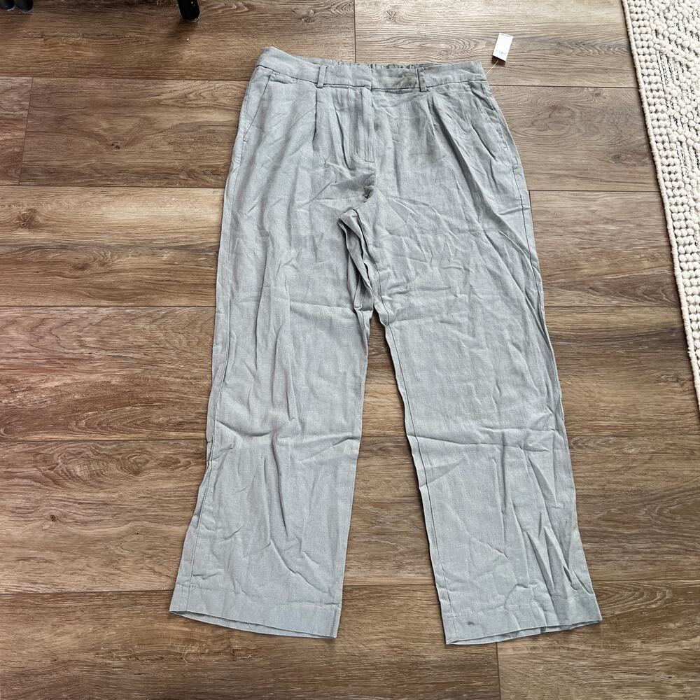 OLD NAVY Women's Extra High-Waisted Linen-Blend Taylor Wide-Leg Pants Size L - Picture 4 of 15
